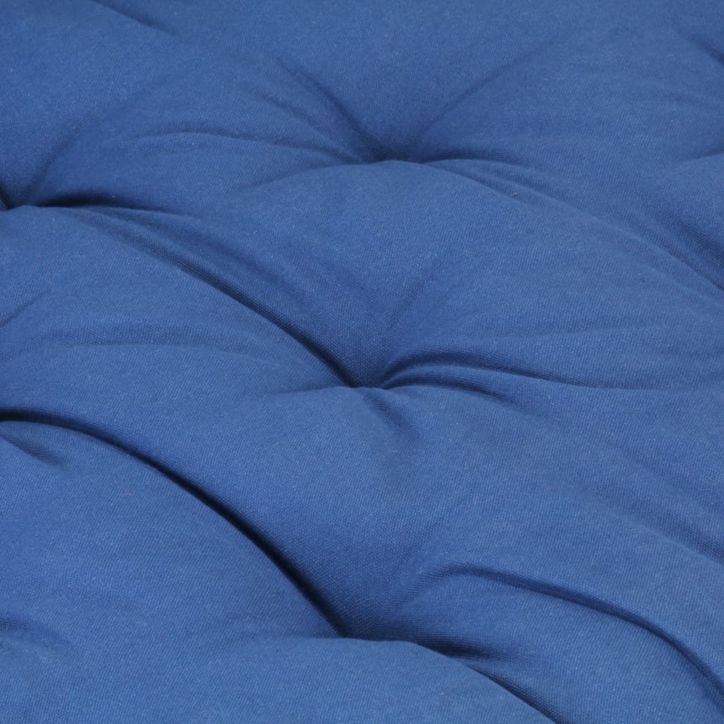 vidaXL Coussin de plancher de palette Coton 120x40x7 cm Bleu clair