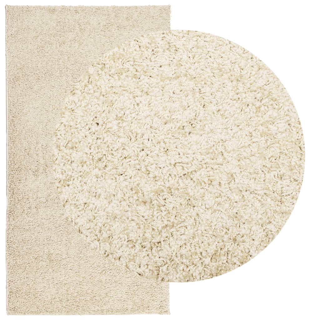 vidaXL Tapis shaggy PAMPLONA poils longs moderne doré 80x150 cm