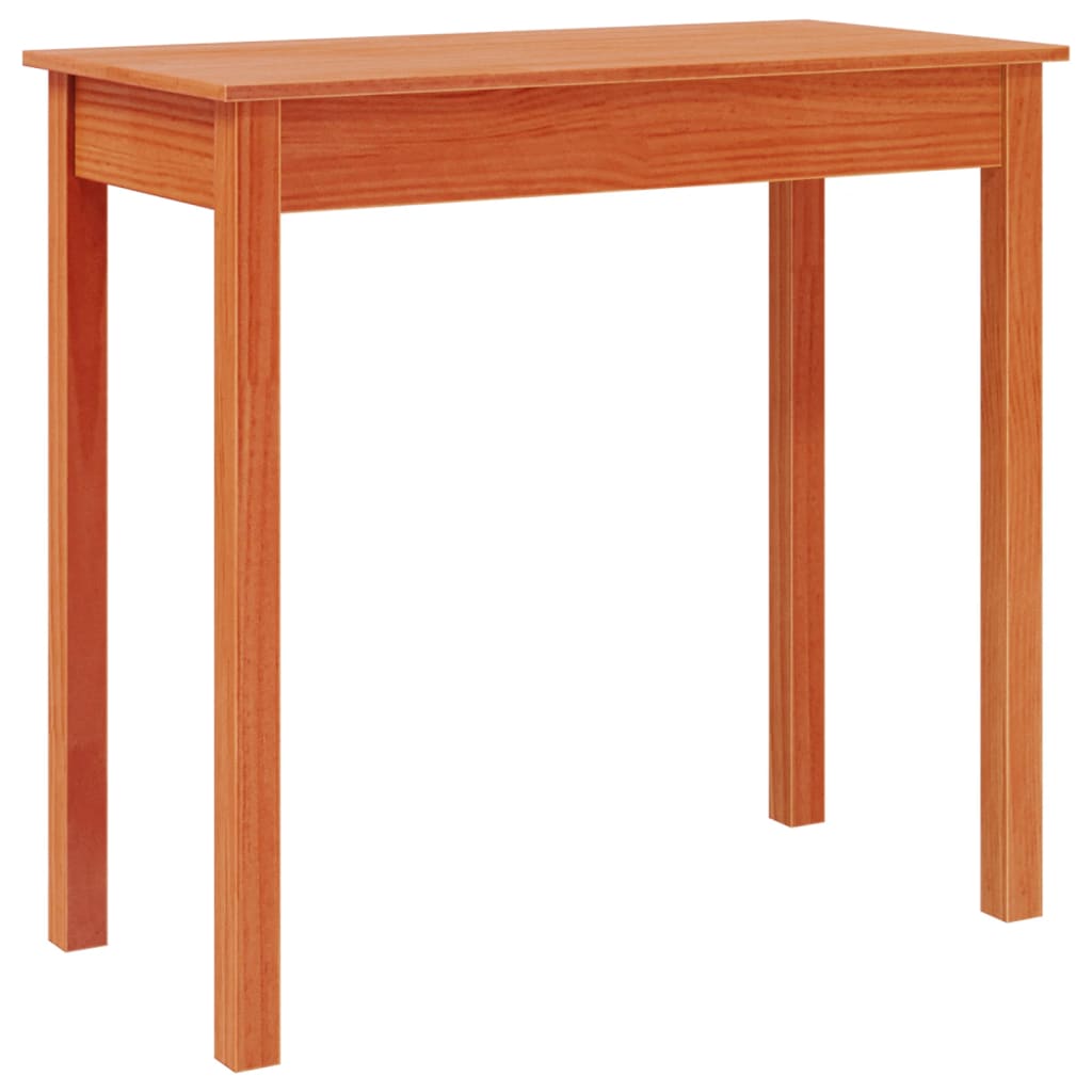 vidaXL Table console marron miel 80x40x75 cm bois massif de pin