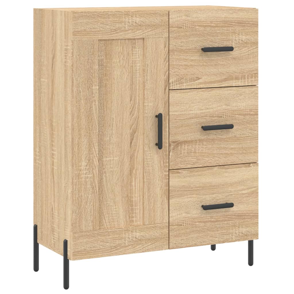 vidaXL Buffet haut Chêne sonoma 69,5x34x180 cm Bois d'ingénierie