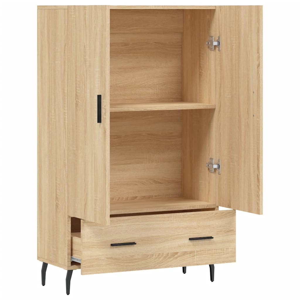 vidaXL Buffet haut chêne sonoma 69,5x31x115 cm bois d'ingénierie