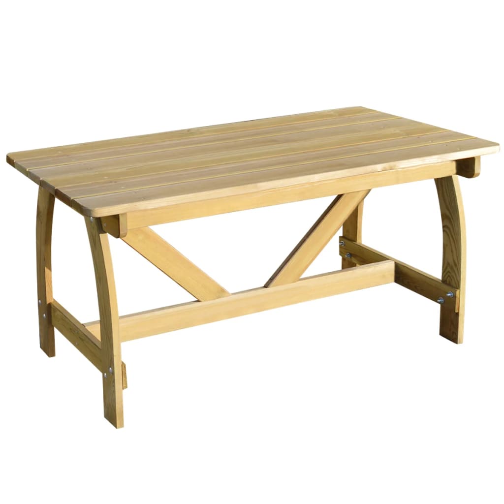 vidaXL Table de jardin 150x74x75 cm Bois de pin imprégné