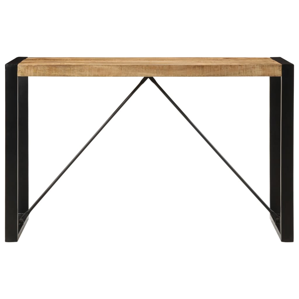 vidaXL Table à manger 120x55x76 cm bois de manguier massif brut