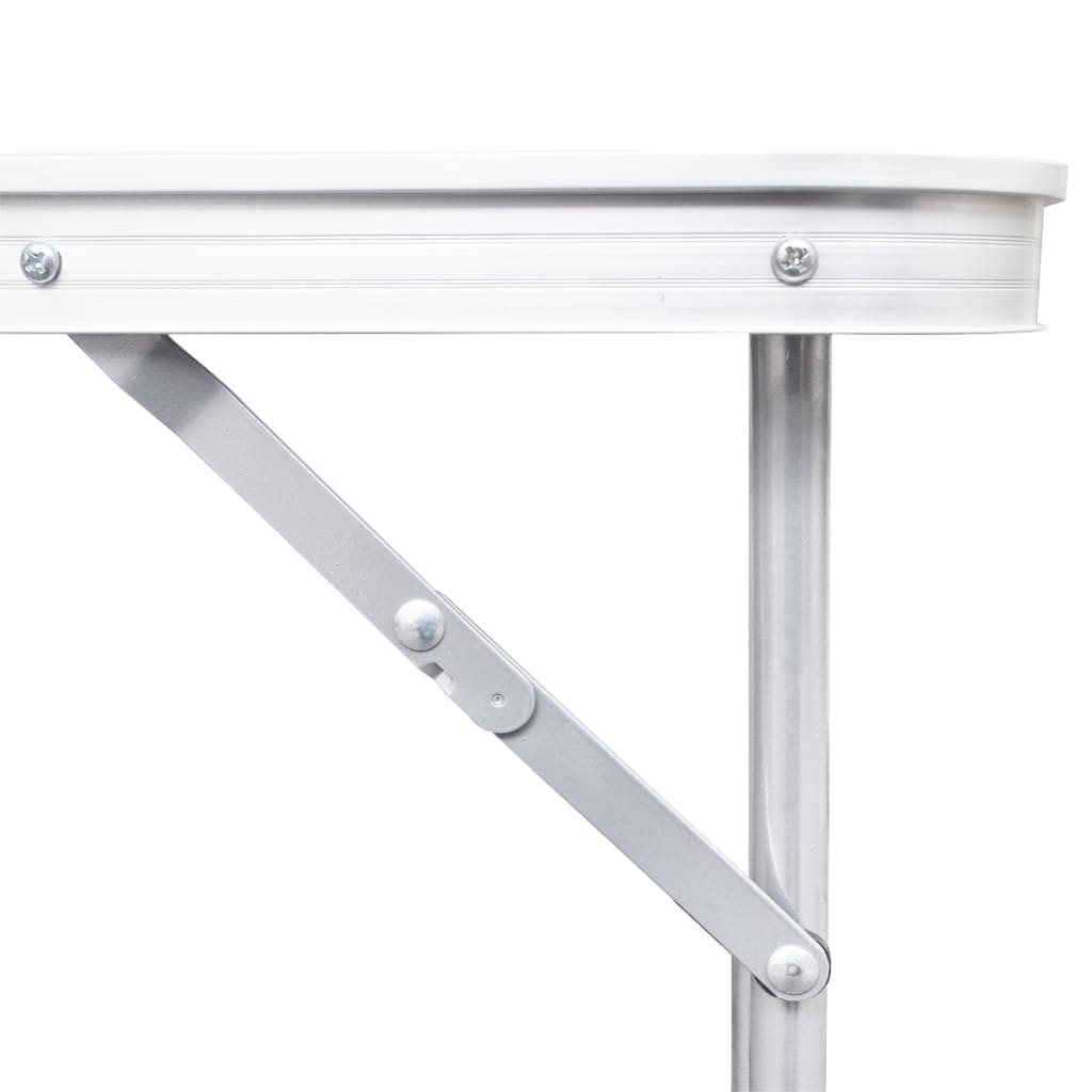 vidaXL Table pliable de camping Hauteur réglable Aluminium 120x60 cm