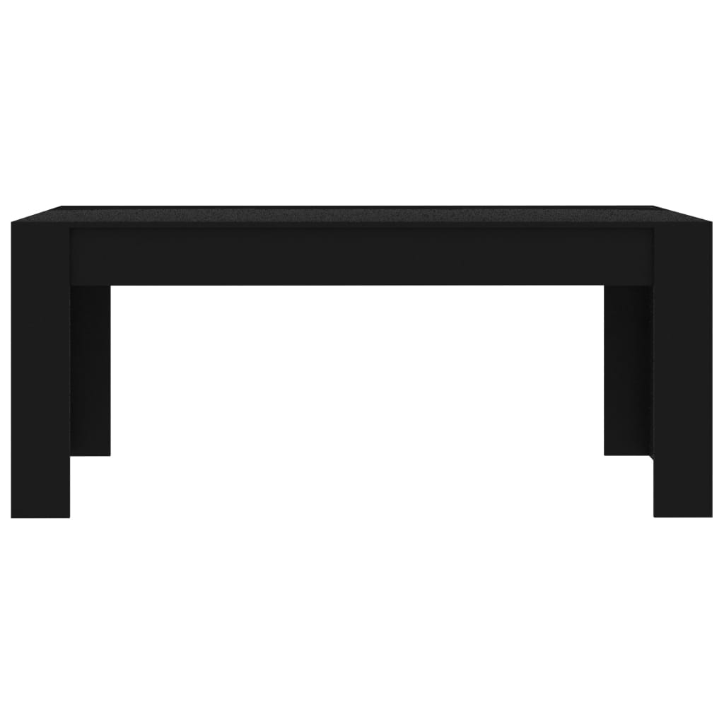 vidaXL Table de salle à manger Noir 180 x 90 x 76 cm Aggloméré