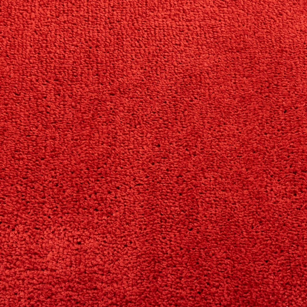vidaXL Tapis OVIEDO à poils courts rouge 80x250 cm