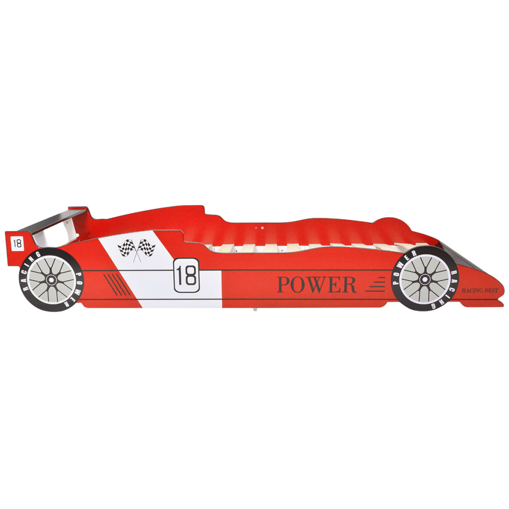 vidaXL Lit voiture de course pour enfants 90 x 200 cm Rouge