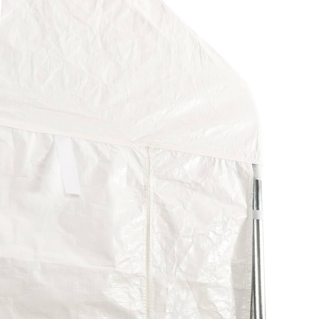 vidaXL Belvédère avec toit blanc 13,38x4,08x3,22 m polyéthylène