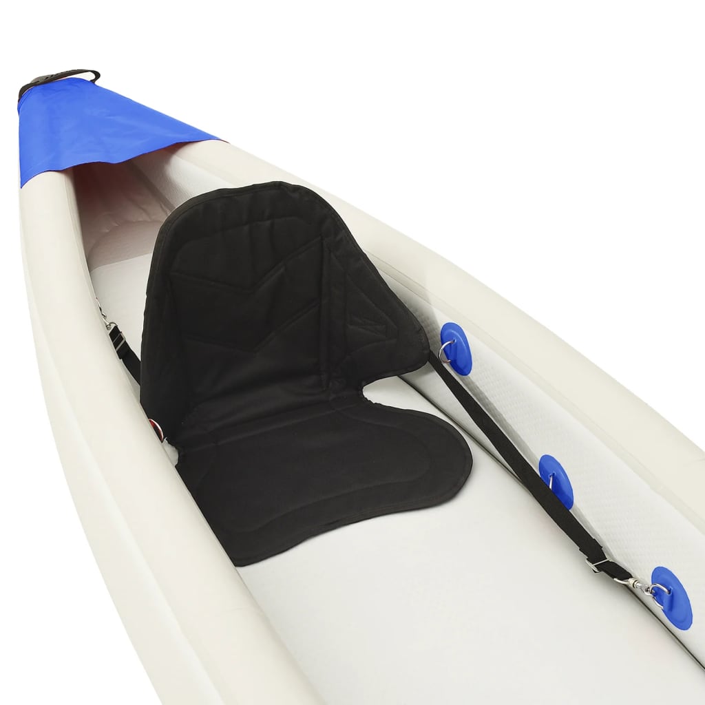 vidaXL Kayak gonflable bleu 375x72x31 cm polyester