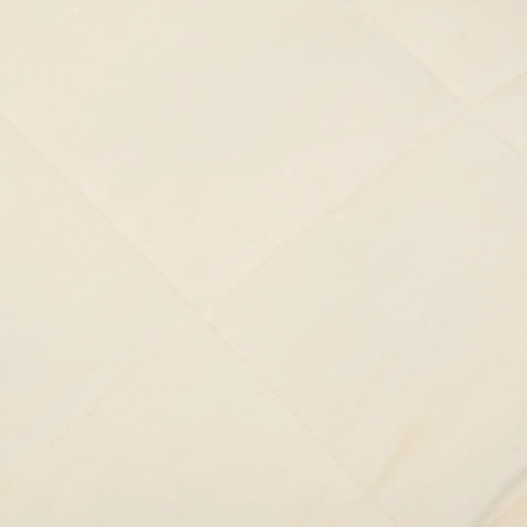vidaXL Couverture lestée Crème clair 135x200 cm 10 kg Tissu