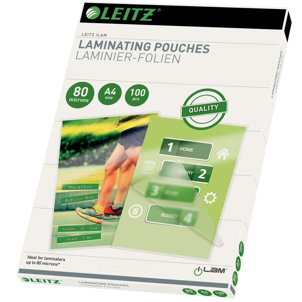Leitz Pochette de plastification 80 Microns A4 100 pcs
