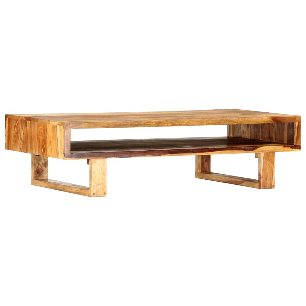 vidaXL Table basse 110 x 55 x 30 cm Bois massif