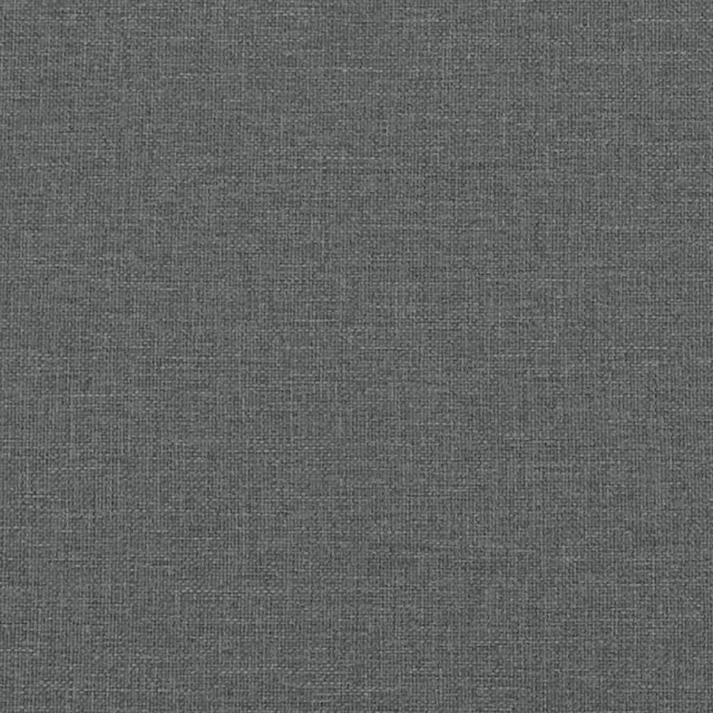 vidaXL Canapé 2 places avec oreillers gris foncé 120 cm tissu