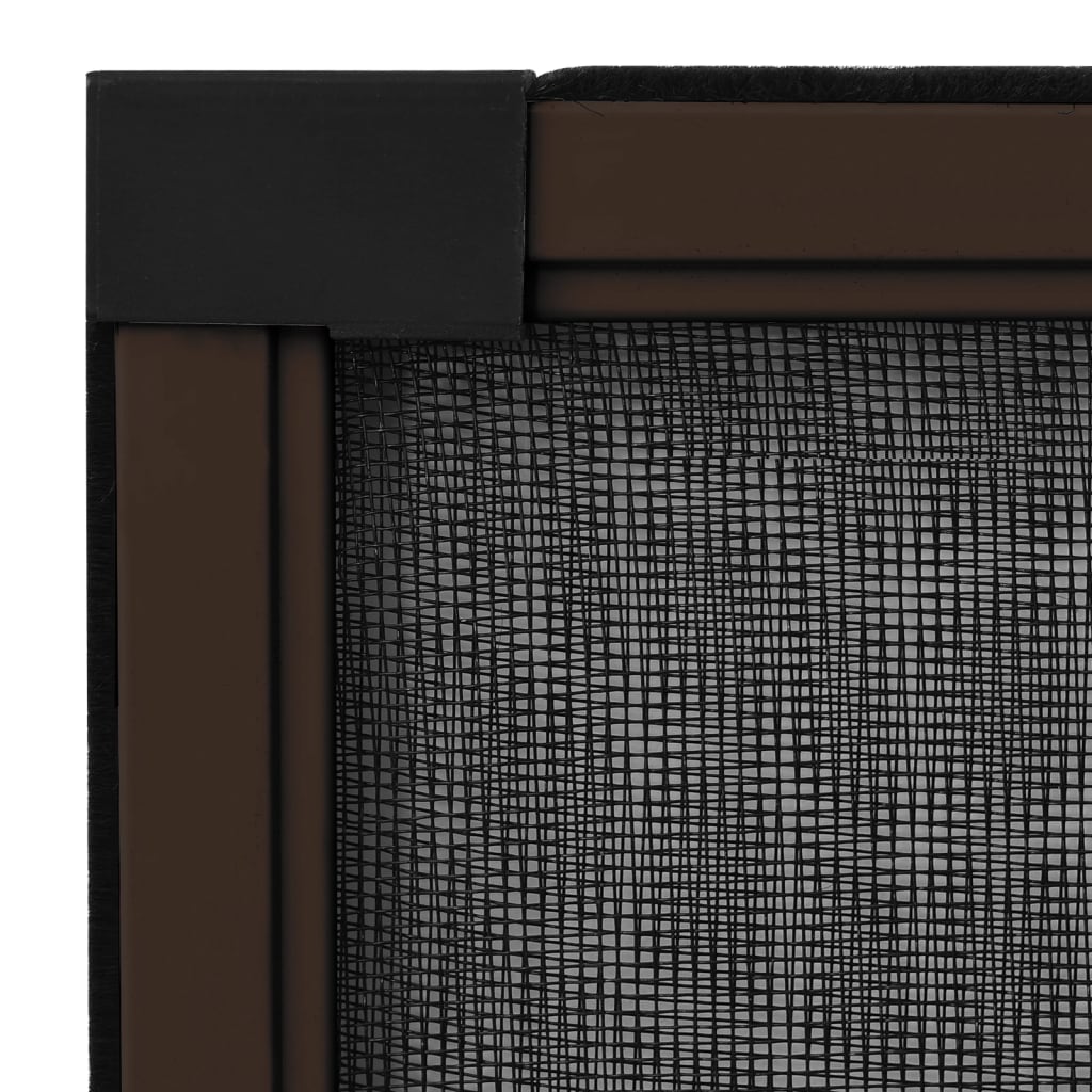 vidaXL Moustiquaire extensible pour fenêtres Marron (75-143)x50 cm