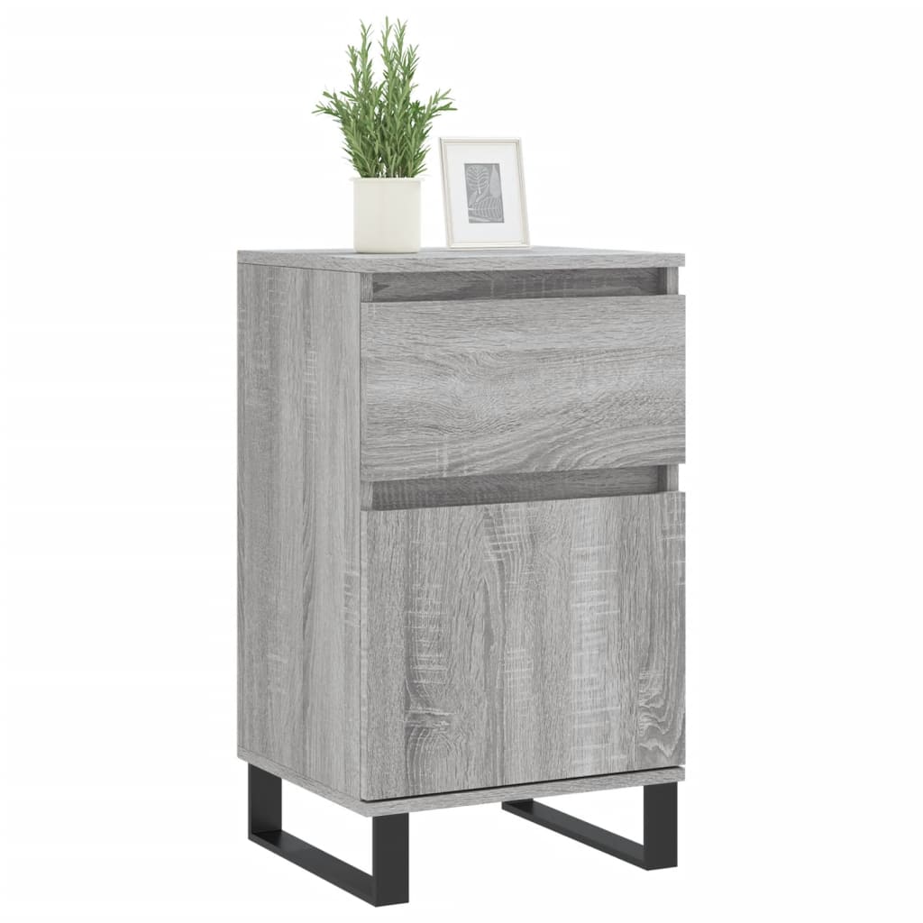 vidaXL Buffets 2 pcs sonoma gris 40x35x70 cm bois d'ingénierie