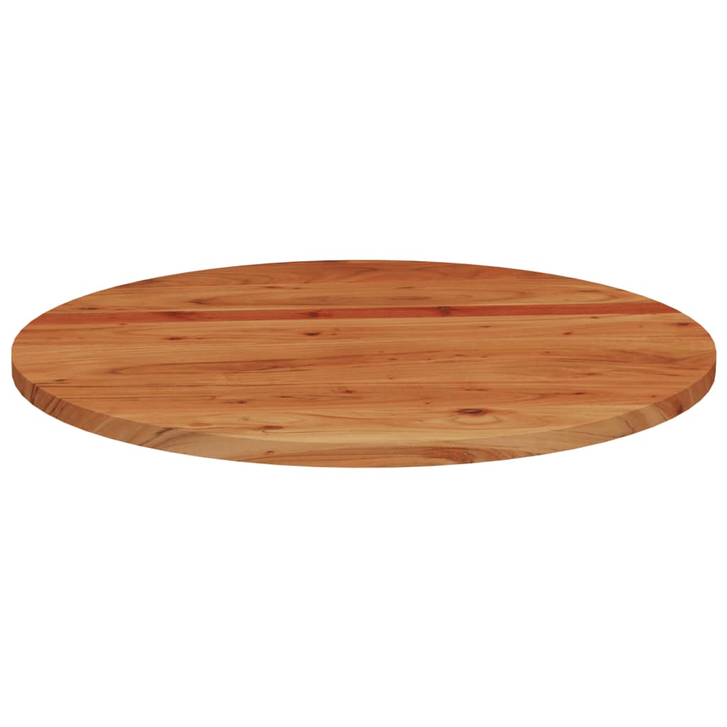 vidaXL Dessus de table Ø80x3,8 cm rond bois massif d'acacia