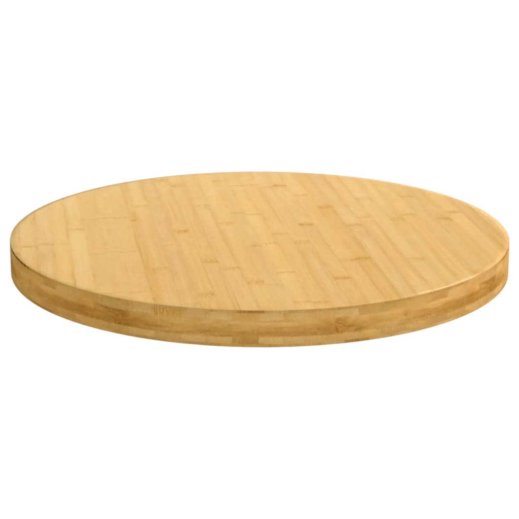 vidaXL Dessus de table Ø60x4 cm bambou