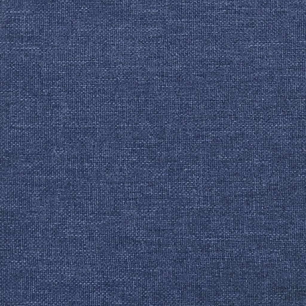 vidaXL Repose-pied Bleu 45x29,5x35 cm Tissu et similicuir