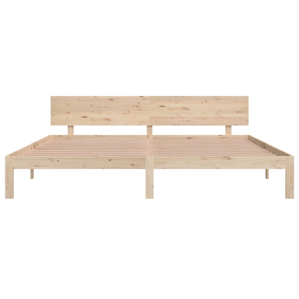 vidaXL Cadre de lit sans matelas bois massif de pin 200x200 cm