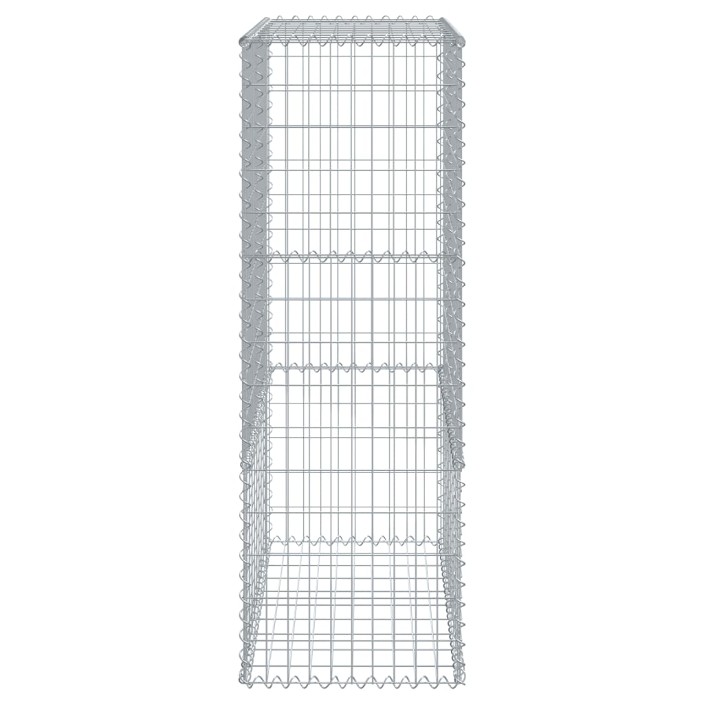 vidaXL Panier gabion avec couvercle 100x50x150 cm fer galvanisé