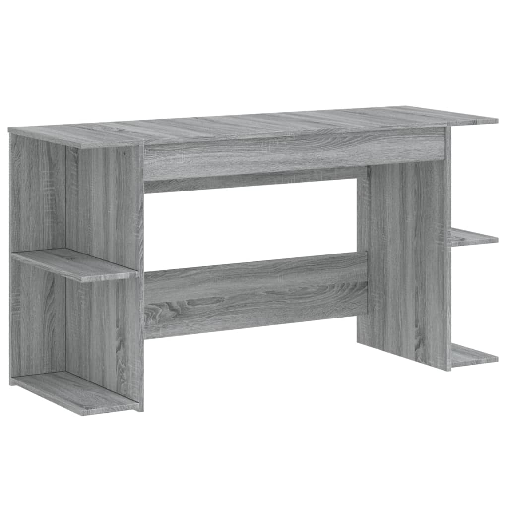 vidaXL Bureau sonoma gris 140x50x75 cm bois d'ingénierie