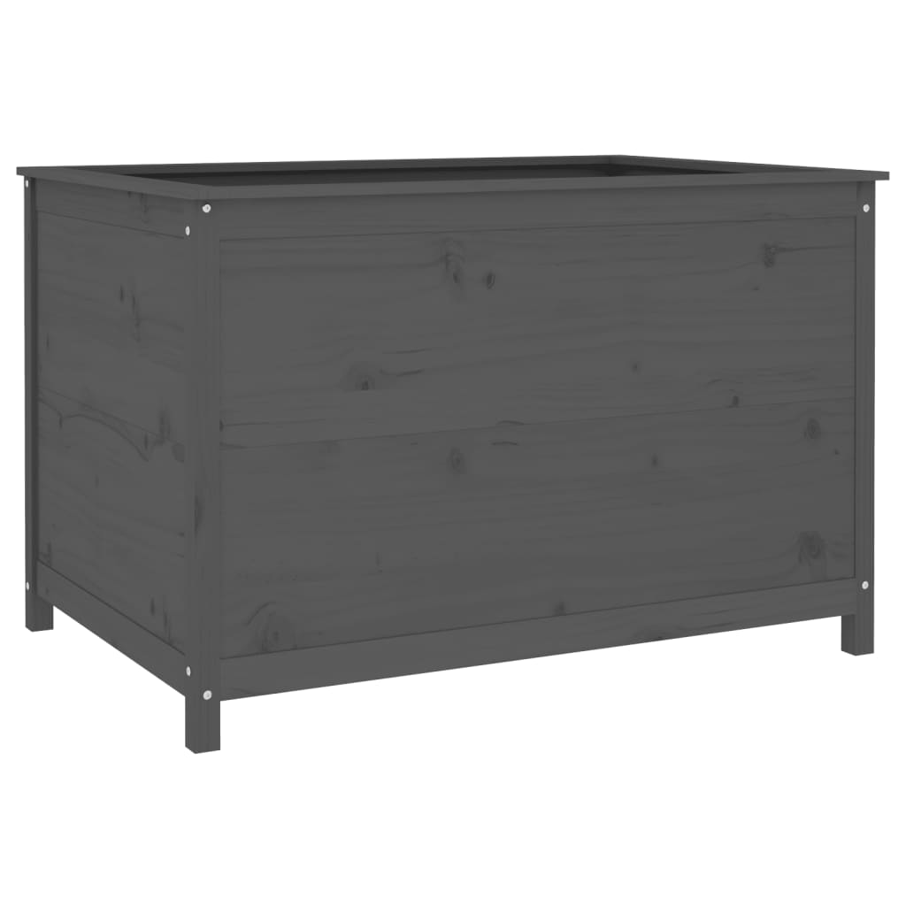 vidaXL Lit surélevé de jardin gris 119,5x82,5x78 cm bois de pin massif