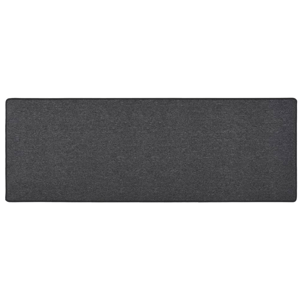 vidaXL Tapis de couloir Anthracite 80x250 cm