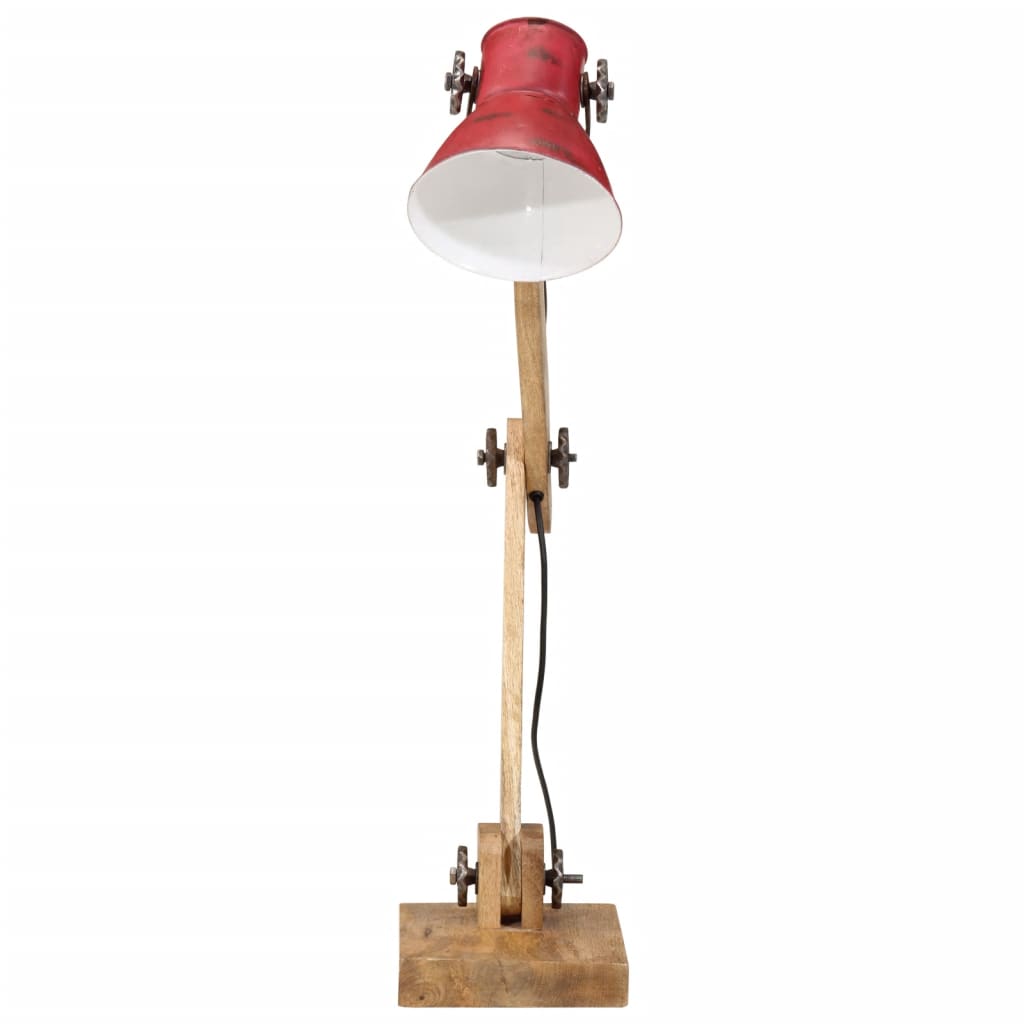 vidaXL Lampe de bureau 25 W rouge délavé 23x18x96 cm E27