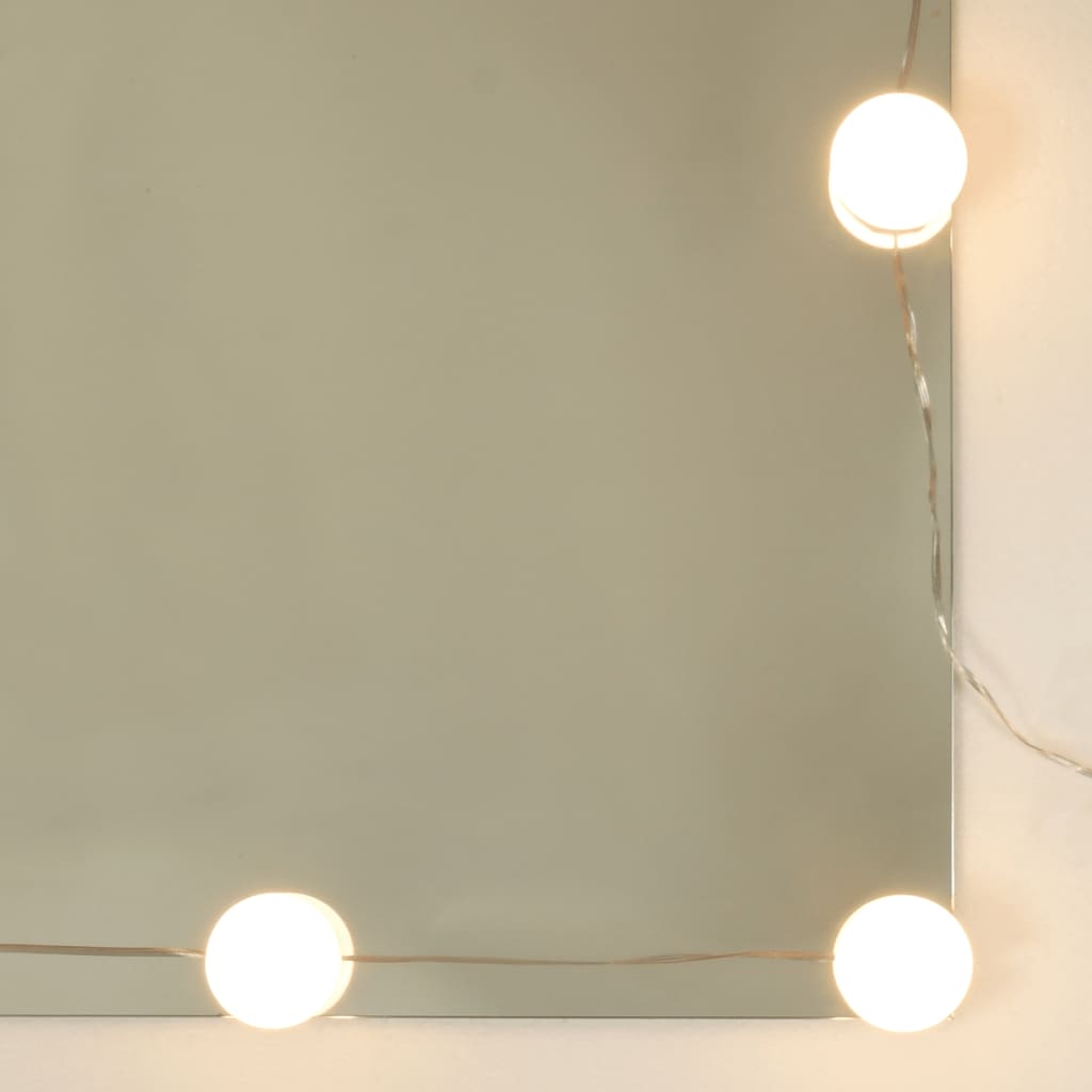 vidaXL Armoire à miroir avec LED Chêne fumé 90x31,5x62 cm