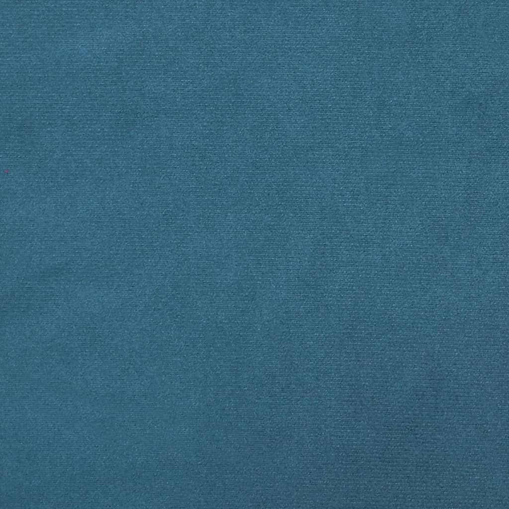 vidaXL Coussin de tête de lit bleu 80 cm velours