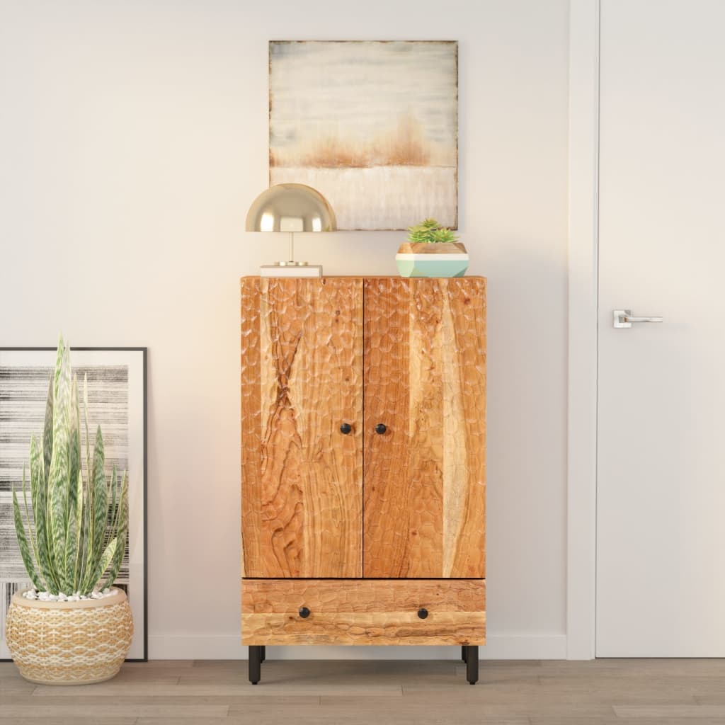 vidaXL Buffet haut 60x33x100 cm bois massif d'acacia