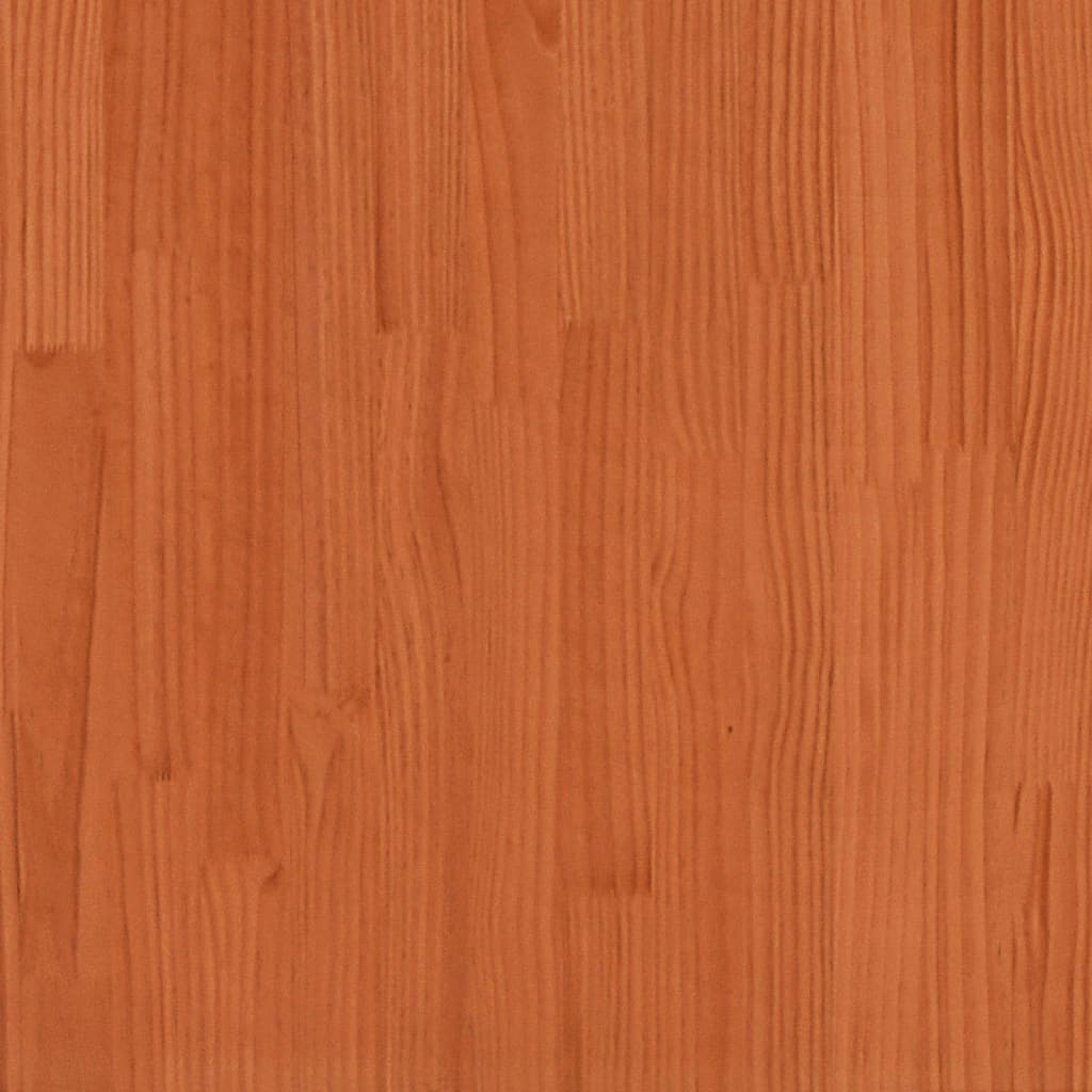 vidaXL Cadre de lit cire marron 140x190 cm bois de pin massif