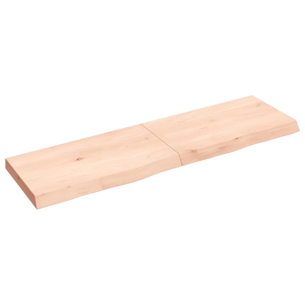 vidaXL Dessus de table 140x40x(2-6) cm bois de chêne massif non traité