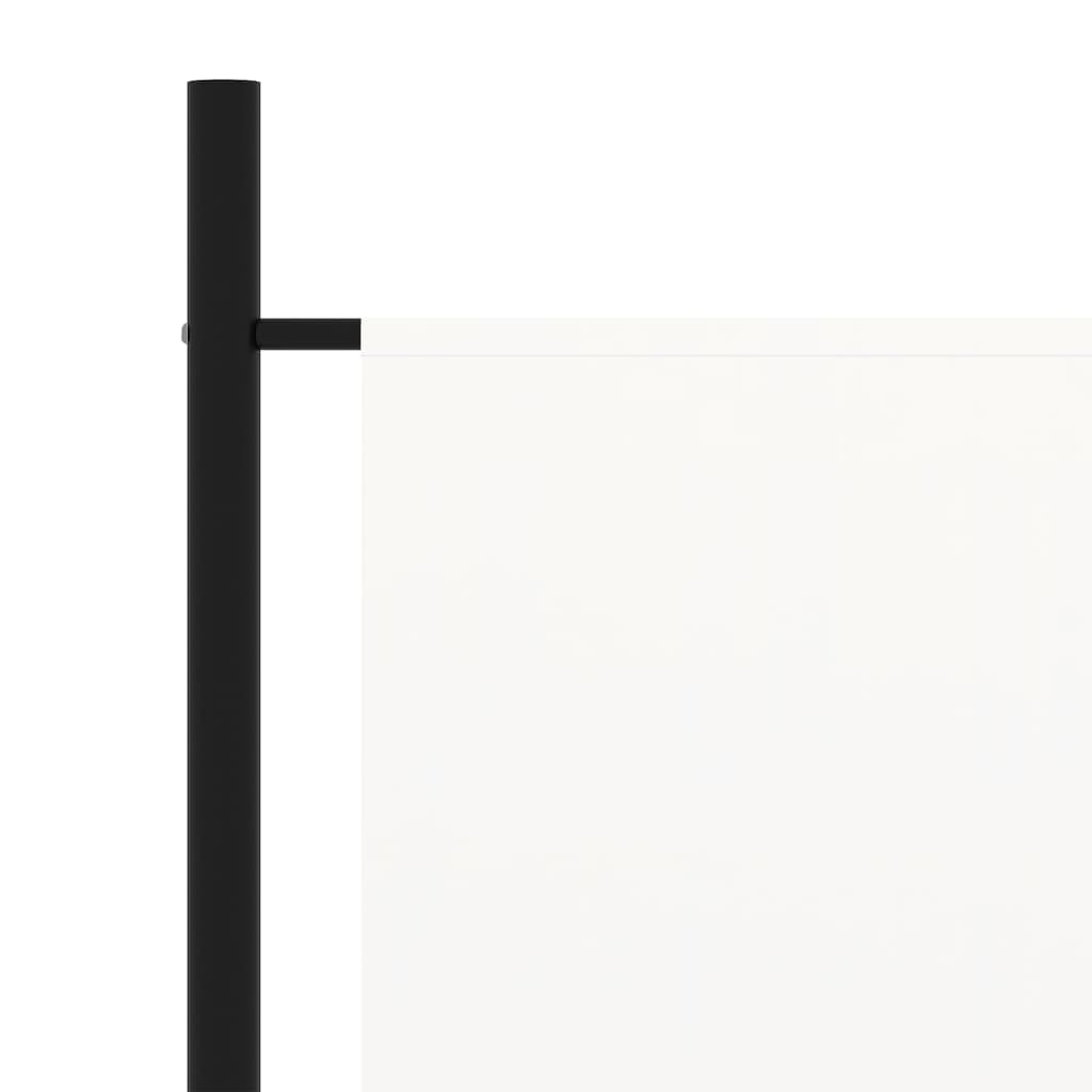 vidaXL Cloison de séparation 3 panneaux Blanc crème 260x180 cm