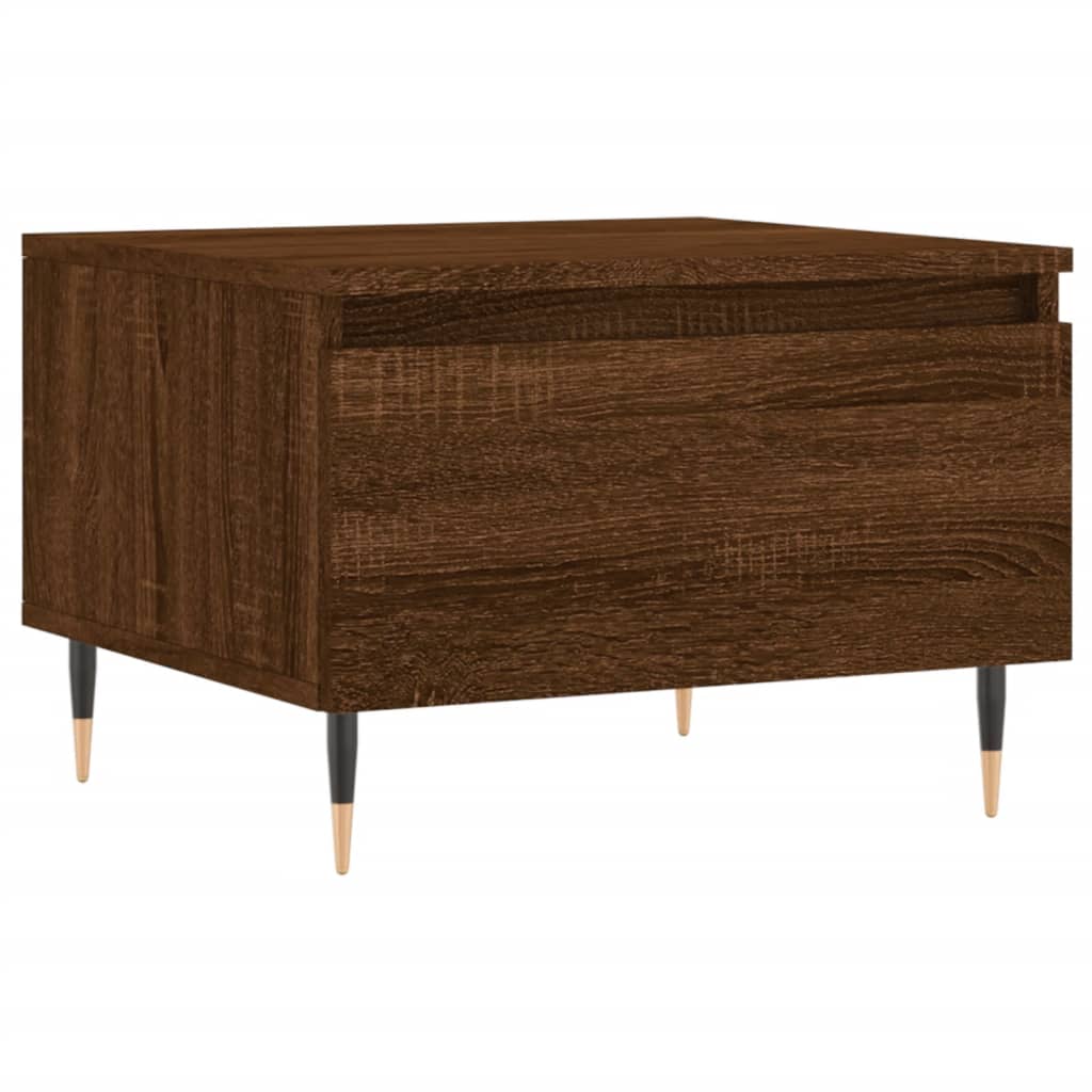 vidaXL Table basse chêne marron 50x46x35 cm bois d'ingénierie