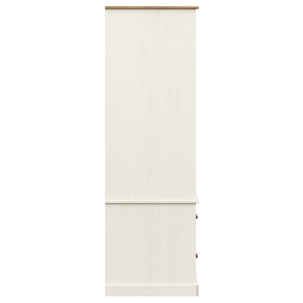 vidaXL Garde-robe VIGO blanc 90x55x176 cm bois massif de pin