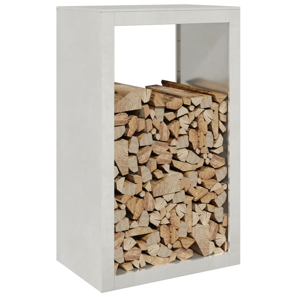 vidaXL Portant de bois de chauffage 60x40x100 cm acier inoxydable