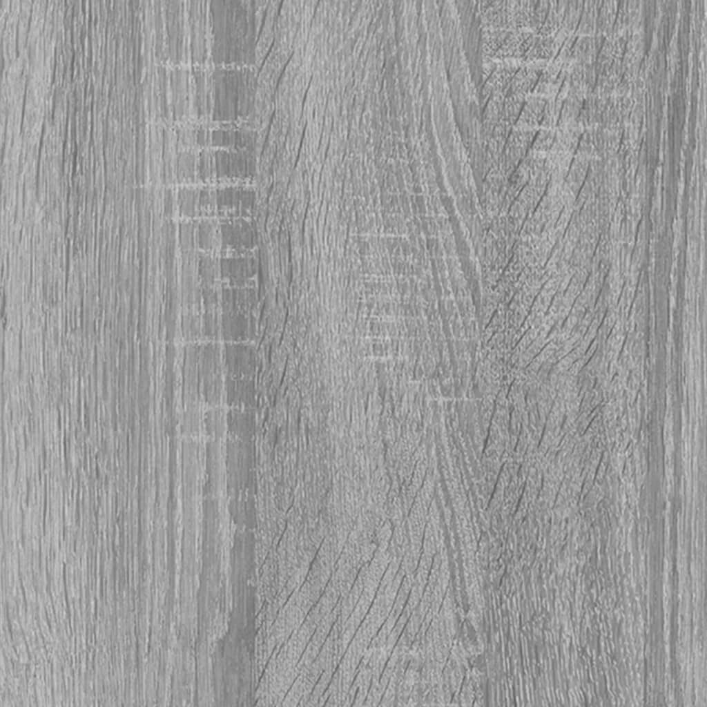 vidaXL Armoire à micro-ondes Sonoma gris 60x57x207 cm