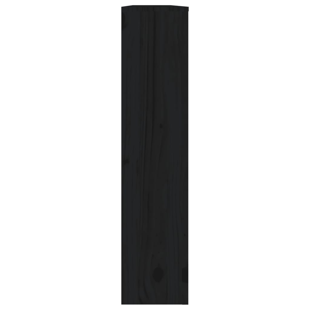 vidaXL Cache-radiateur Noir 169x19x84 cm Bois massif de pin