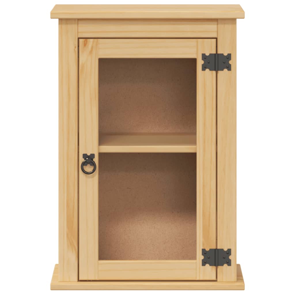 vidaXL Armoire murale de salle de bain Corona bois de pin massif