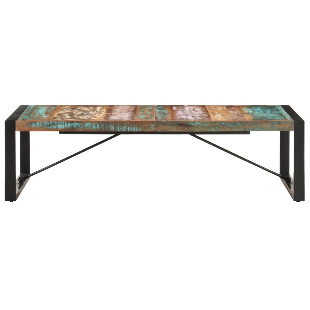 vidaXL Table basse 140x70x40 cm Bois de récupération solide