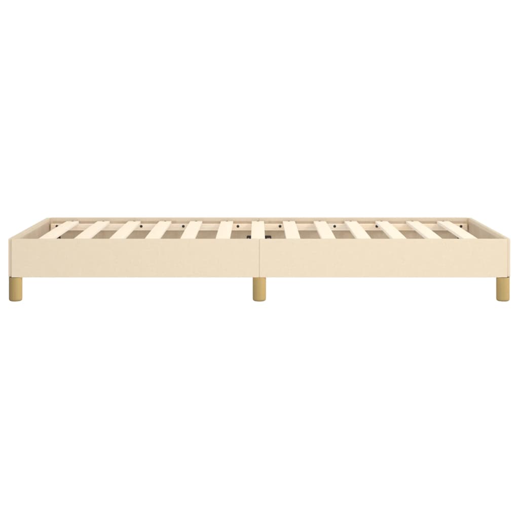 vidaXL Cadre de lit sans matelas crème 90x190 cm tissu