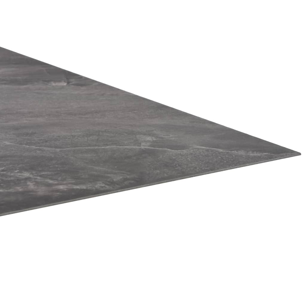 vidaXL Planche de plancher PVC autoadhésif 5,11 m² Noir avec motif