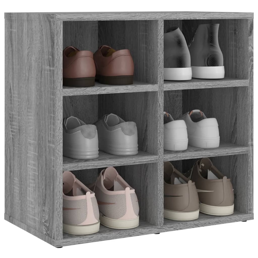 vidaXL Armoire à chaussures Sonoma gris 52,5x30x50 cm