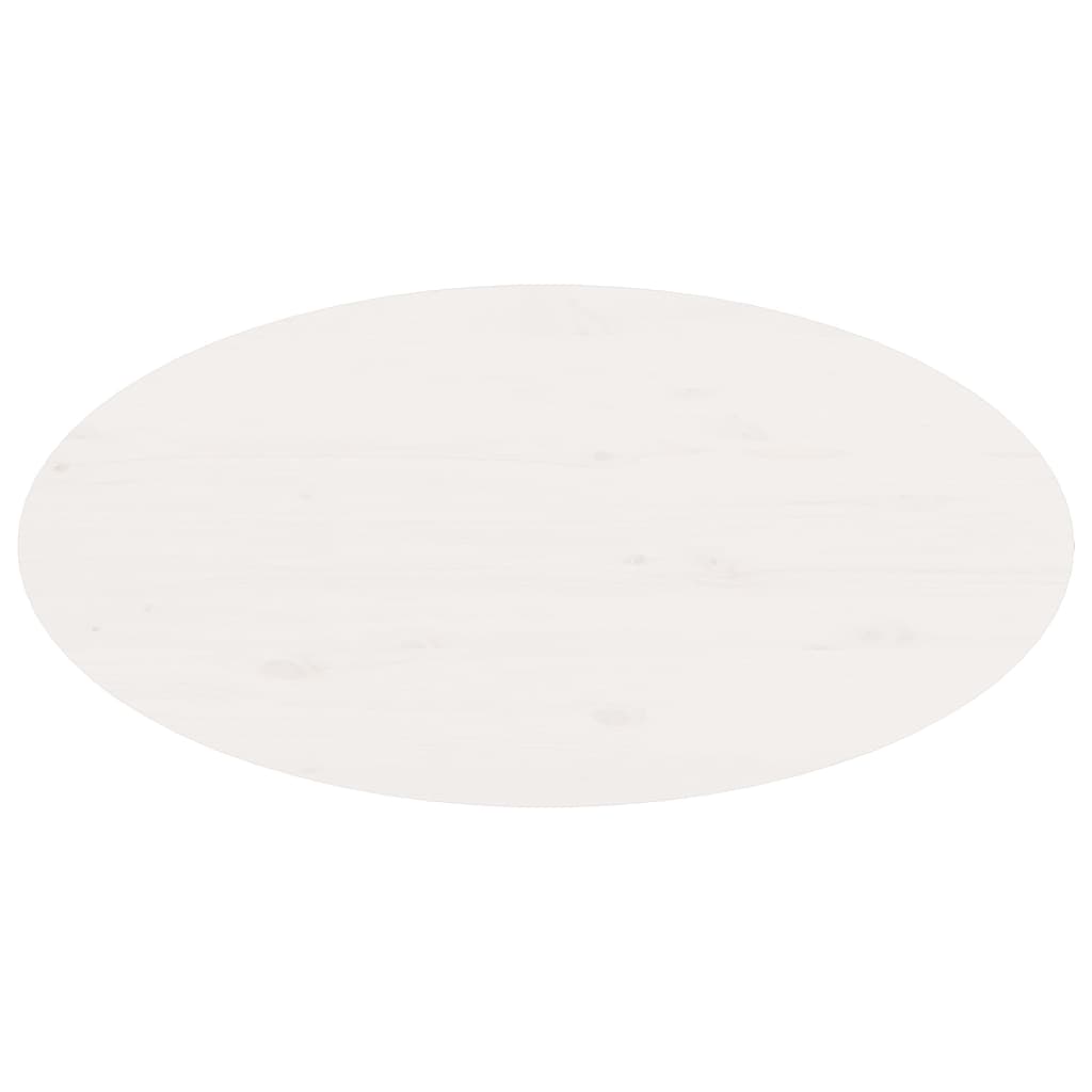 vidaXL Table basse Blanc 80x40x35 cm Bois massif de pin