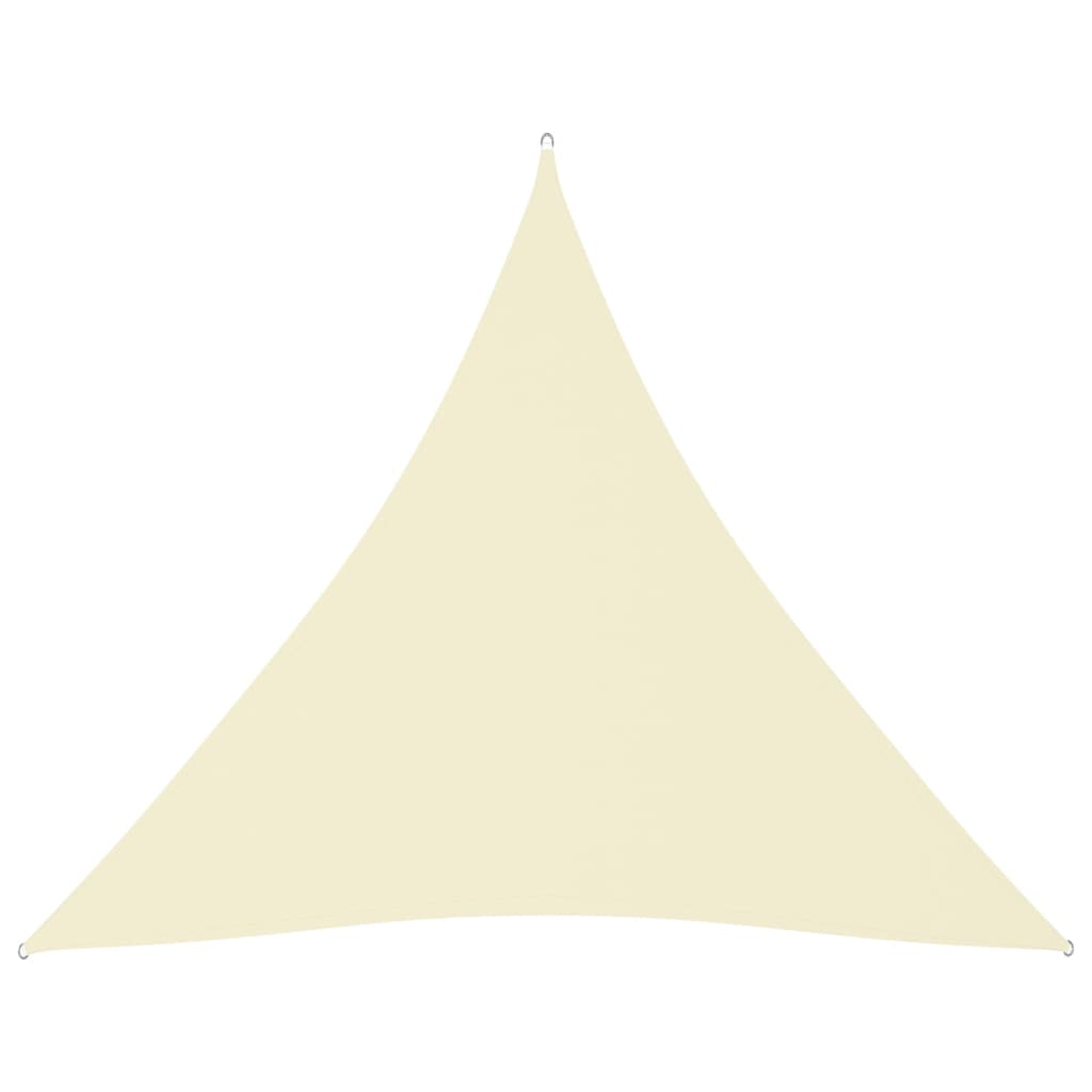 vidaXL Voile de parasol tissu oxford triangulaire 4,5x4,5x4,5 m crème