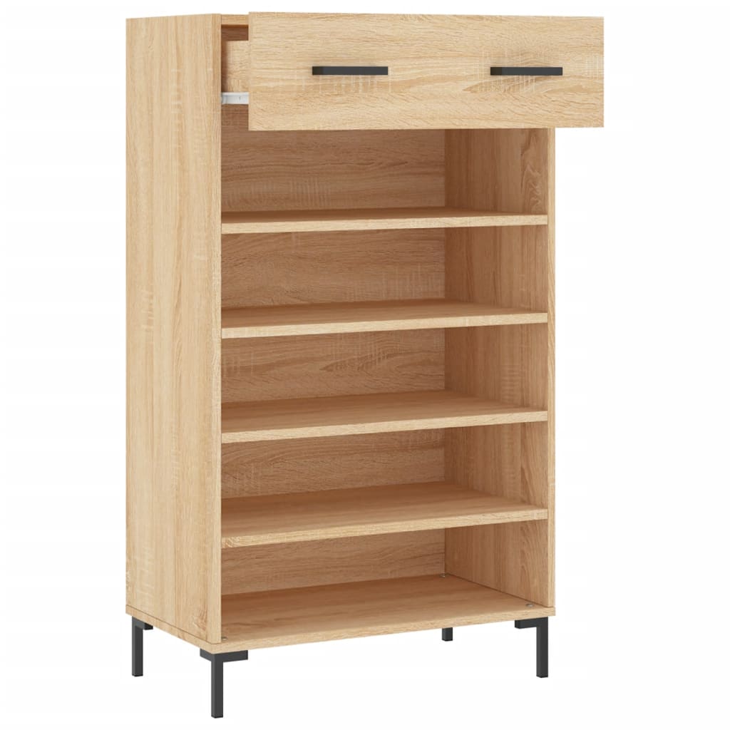 vidaXL Armoire à chaussures chêne sonoma 60x35x105cm bois d'ingénierie