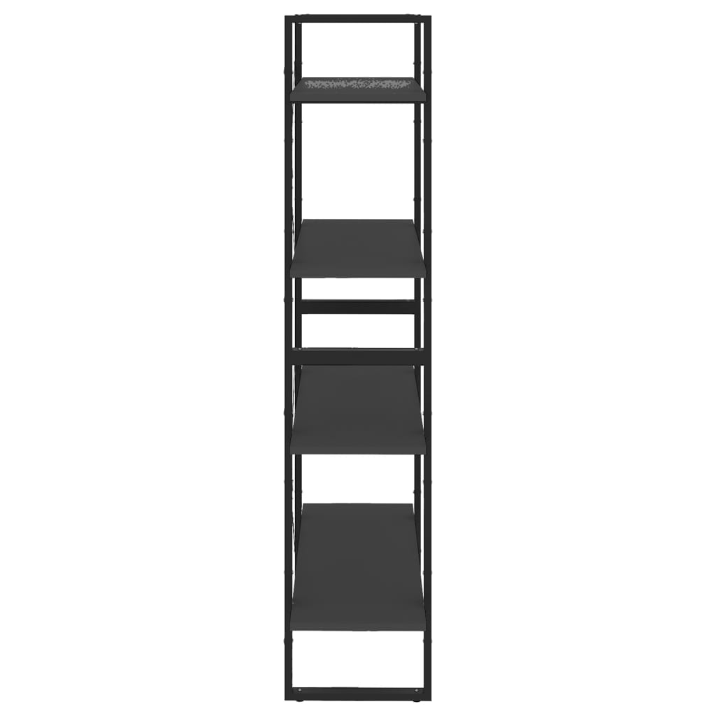 vidaXL Bibliothèque à 4 niveaux gris 80x30x140 cm bois d'ingénierie