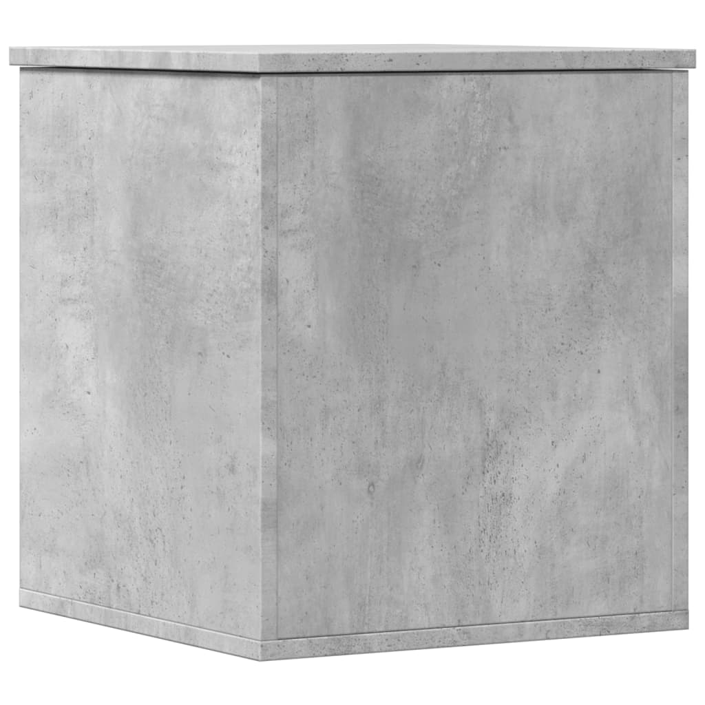 vidaXL Boîte de rangement gris béton 40x42x46 cm bois d'ingénierie