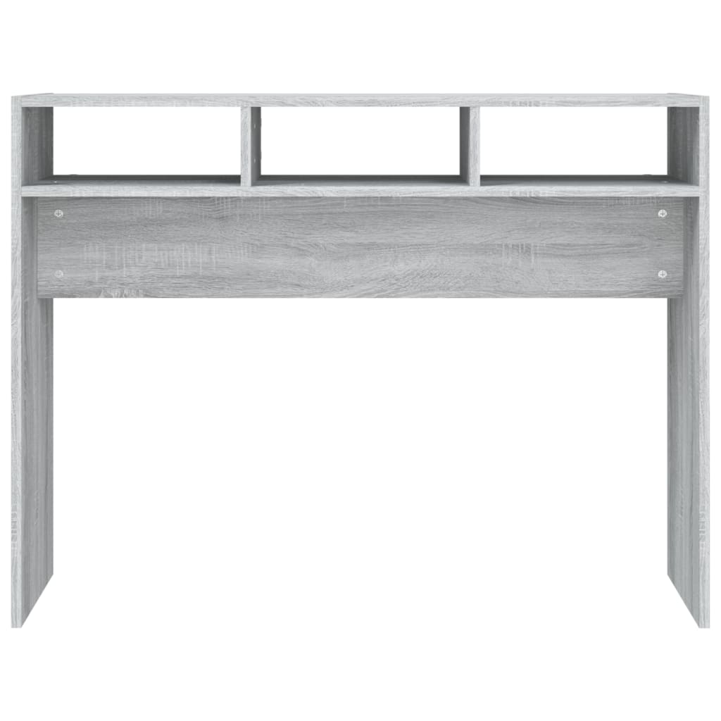 vidaXL Table console Sonoma gris 105x30x80 cm Bois d'ingénierie